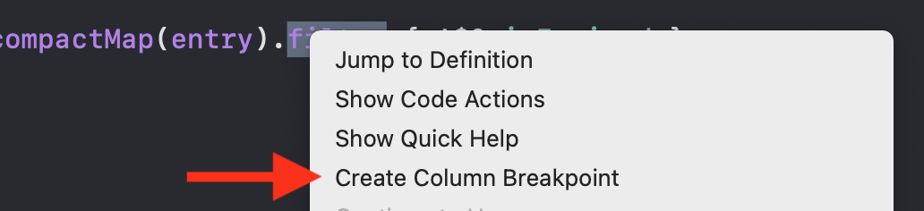 Create a Column Breakpoint Create a Column Breakpoint