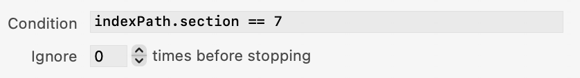 Breakpoint Condition Breakpoint Condition