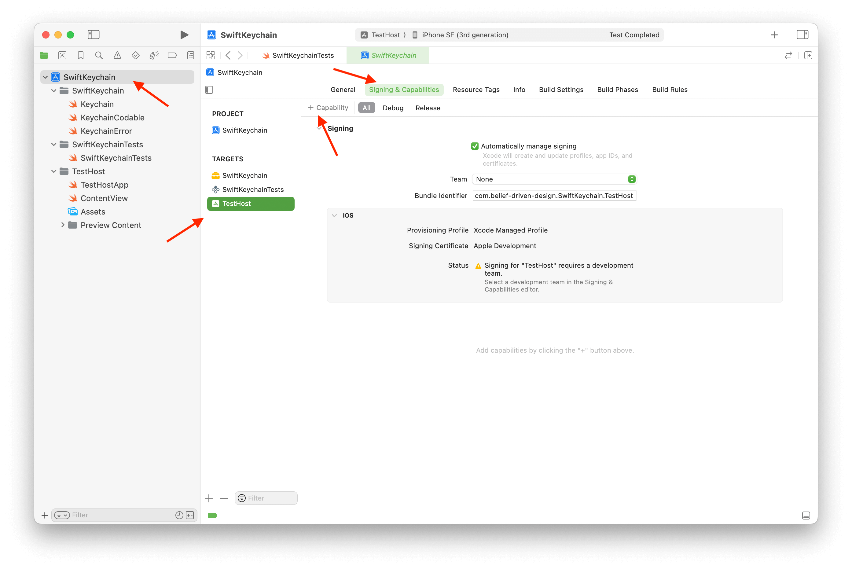 Step 5: Add required capabilities Step 5: Add required capabilities