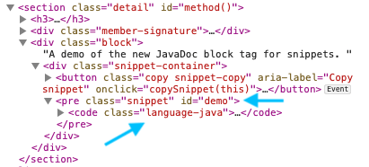 Added classes in the generated HTML Added classes in the generated HTML